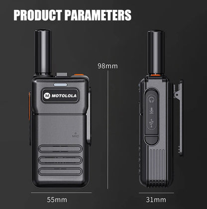 Professionele walkie talkie met kanaalbeveiliging