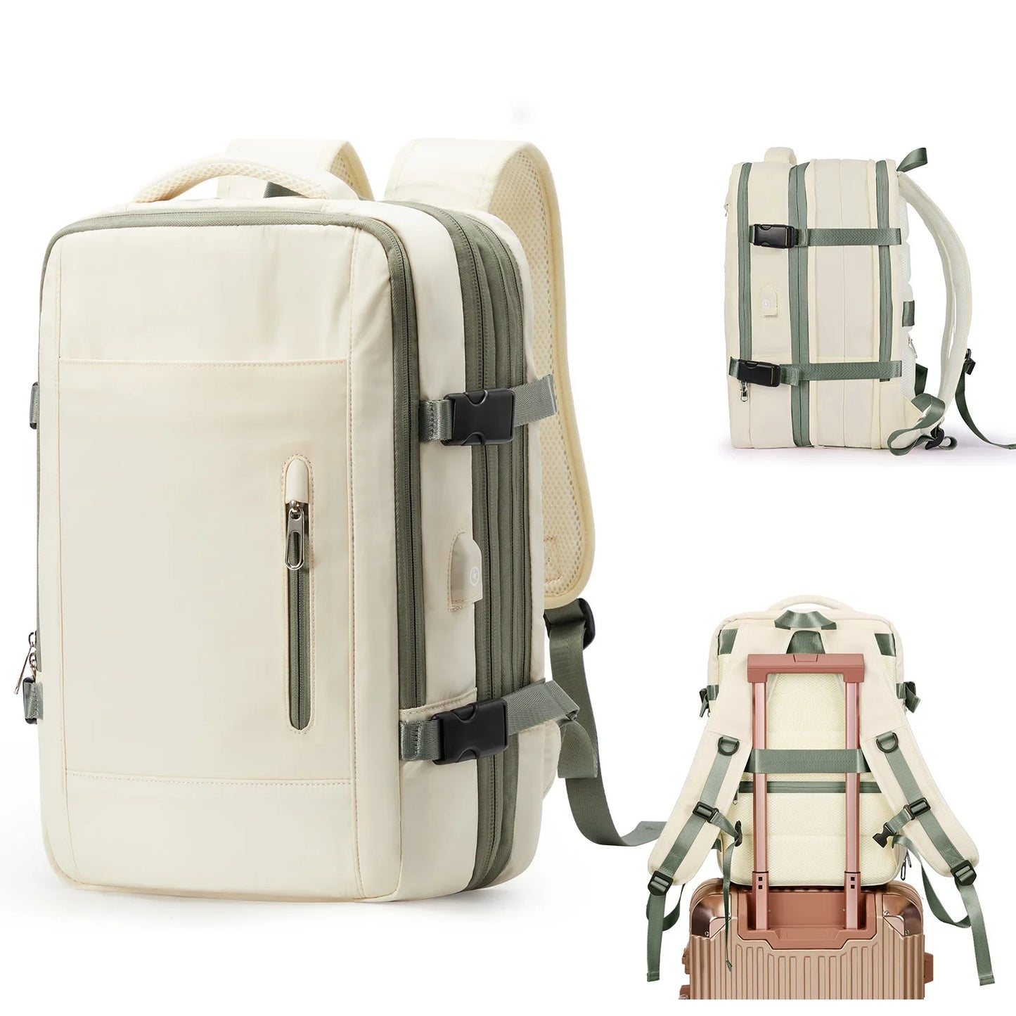 Handbagage rugzak met extra draaglus