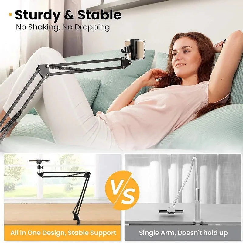 Telefoonhouder voor bed met siliconen grip – Antislip comfort