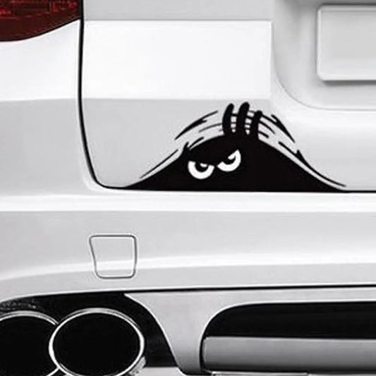 Auto stickers - Grappige kijker achterruit voor extra aandacht