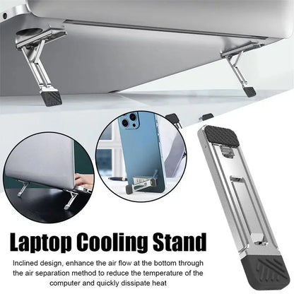 Compacte laptop standaard voor op reis