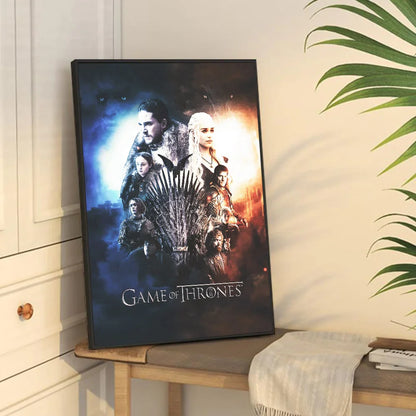Poster met lijntekening van gezicht