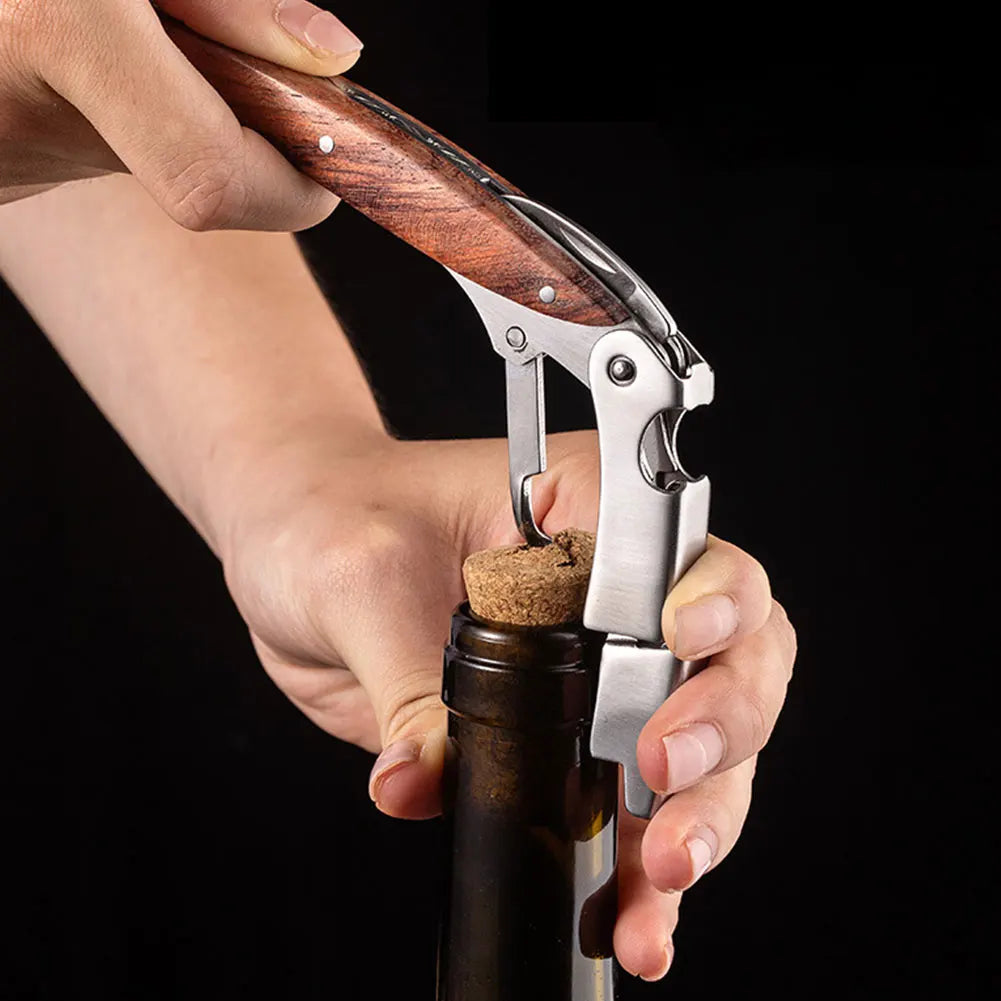 Blokker kurkentrekker met flessenopener – 2-in-1 tool
