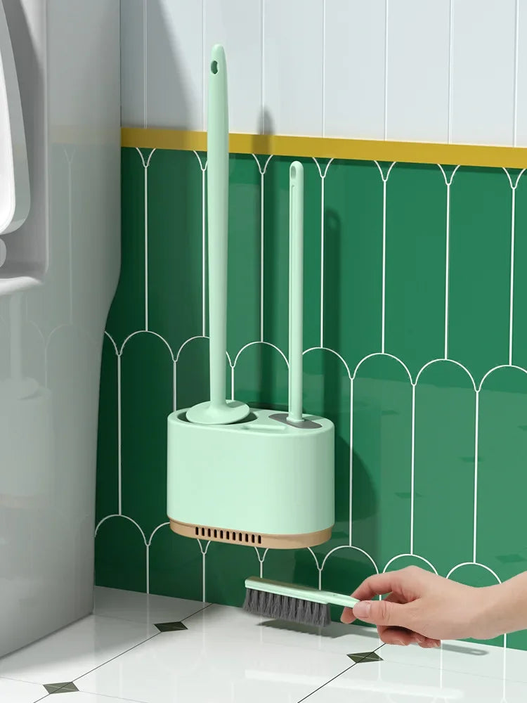 Toiletborstel in glazen houder – Elegant en uniek