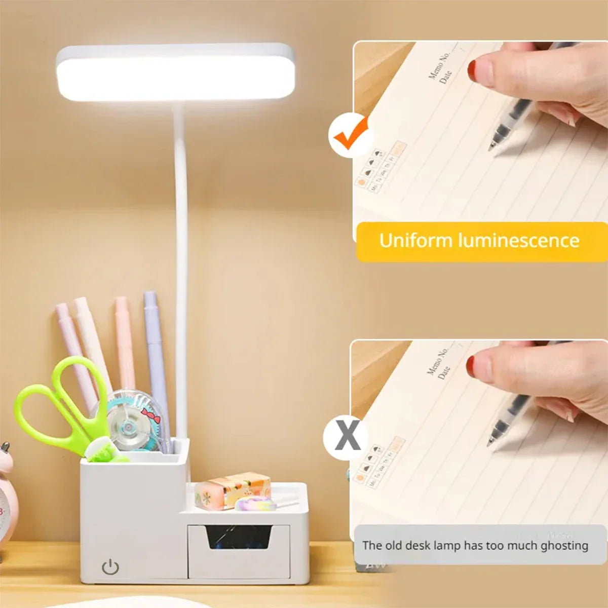 Lamp nachtkastje in koperkleur – Warm en chique
