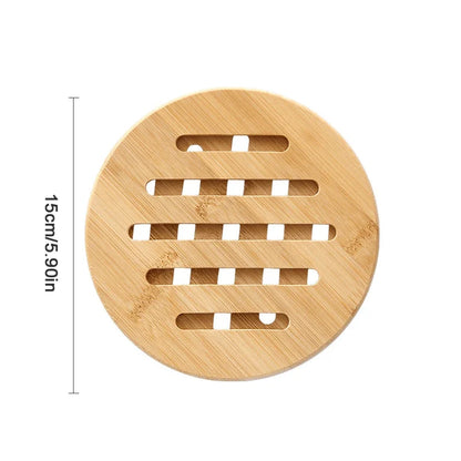 Onderzetters pannen met houten afwerking – Warm en tijdloos