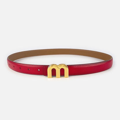 Moderne riem dames met geometrische gesp