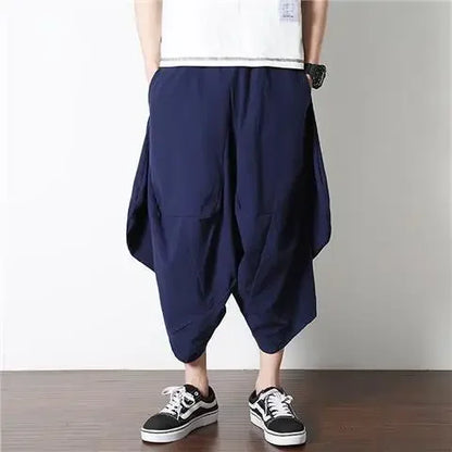 Zomerse linnen broek mannen met lichte wassing – Casual uitstraling