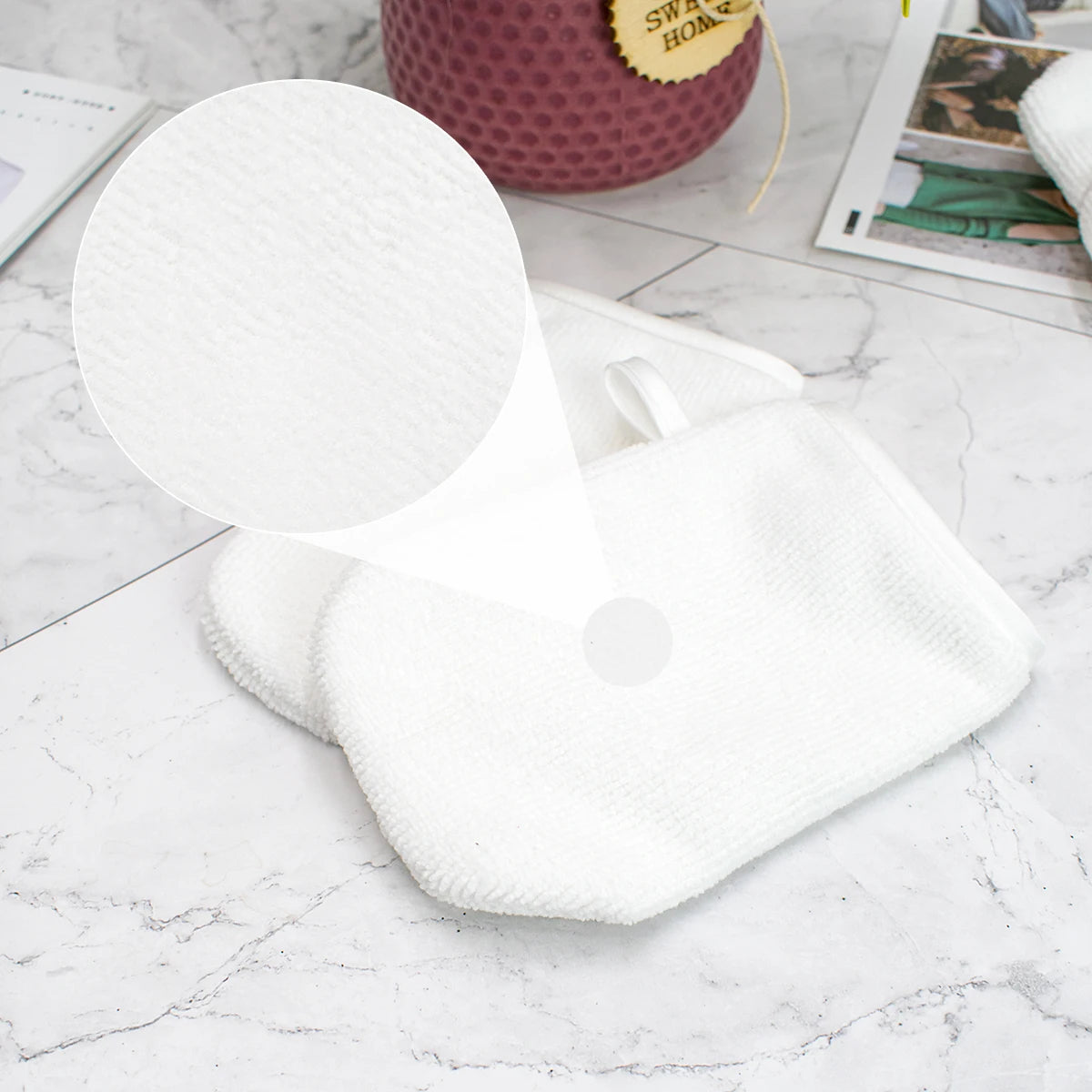 Washandjes met kleurrand – Vrolijk en stijlvol