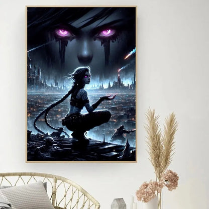 Poster met dieren in zachte kleuren