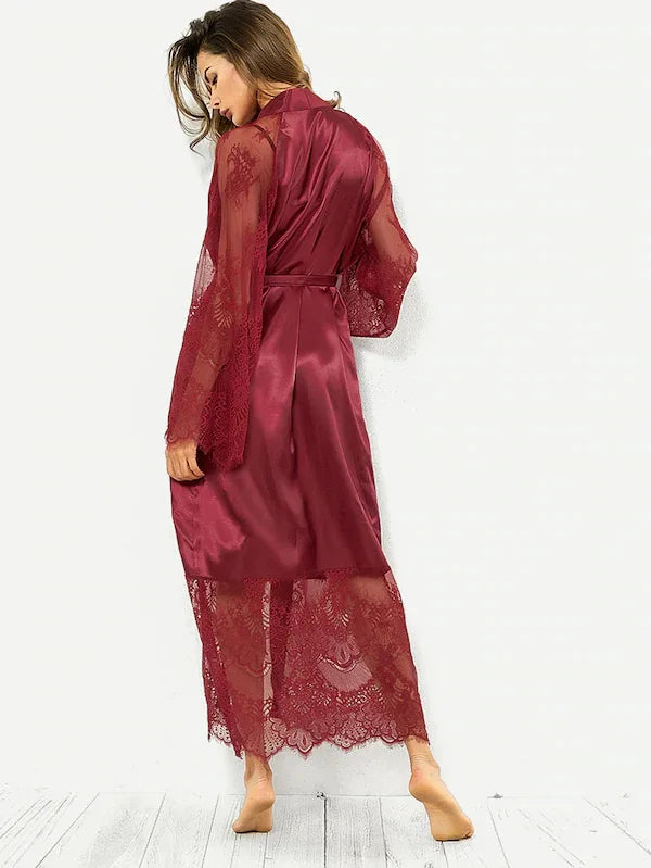Ochtendjas dames met subtiel patroon – Rustig en elegant