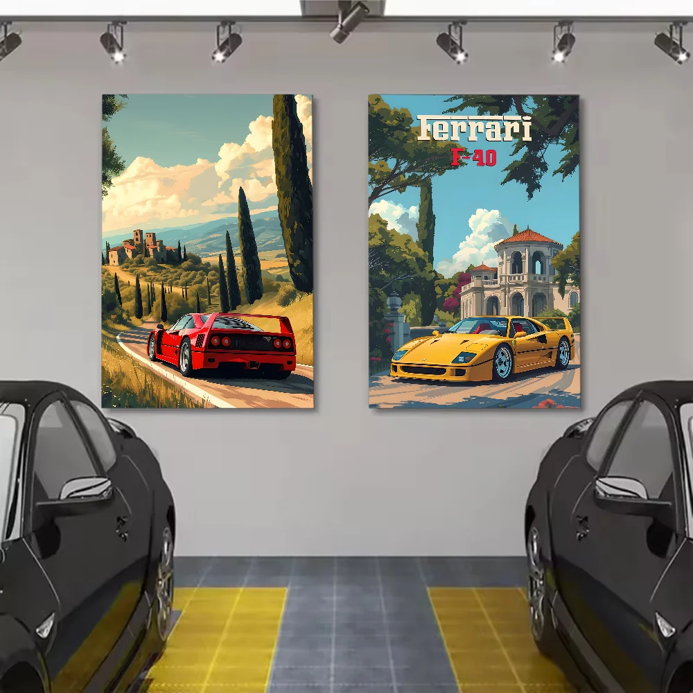 Wandposter met geometrische vormen