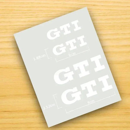 Auto stickers - Achterruit stickers met sportieve GTI en R-Line designs