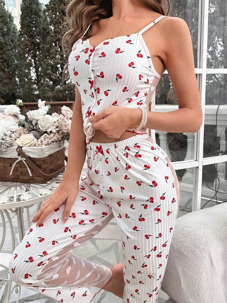 Dames pyjama Livera met trendy prints