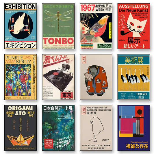 Abstracte poster in pasteltinten