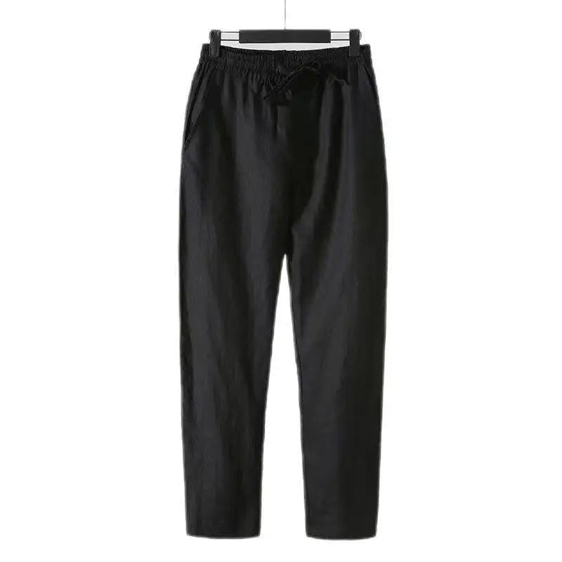Linnen broek man met lichte structuur – Luxe casual