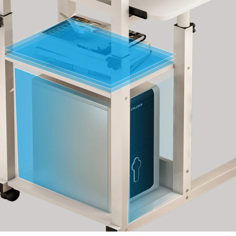 Compacte schoottafel met ruimte voor laptop en muis