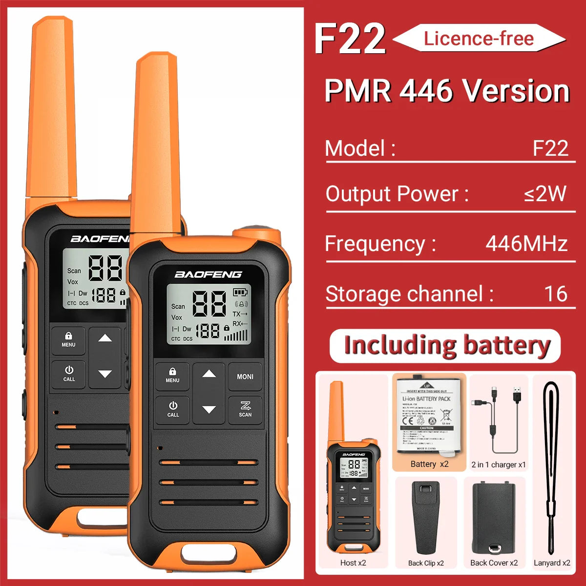 Walkie talkie Action met helder display