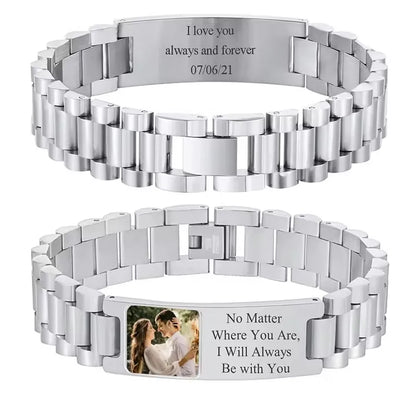 Armband met gravure als geboortecadeau