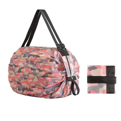 Compacte draagtas met leren details