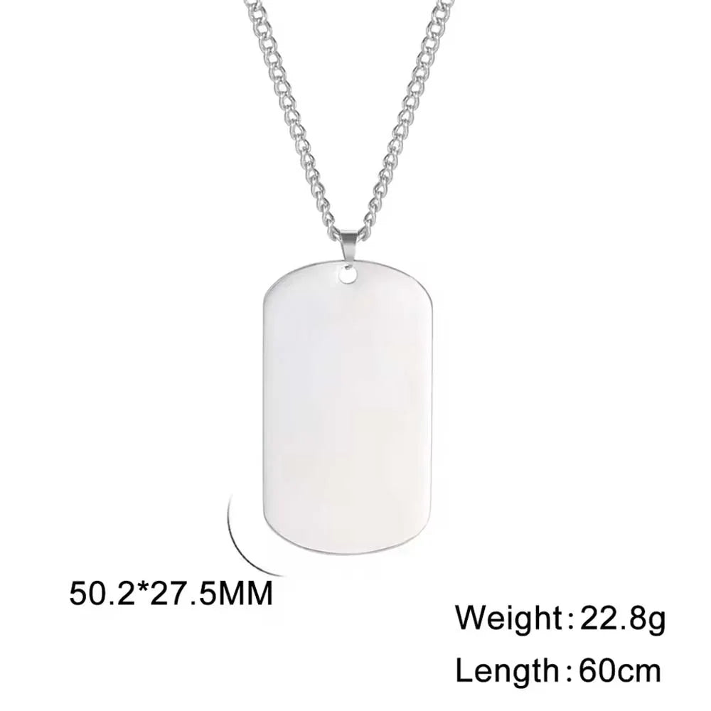 Ketting met gegraveerde hanger naar wens
