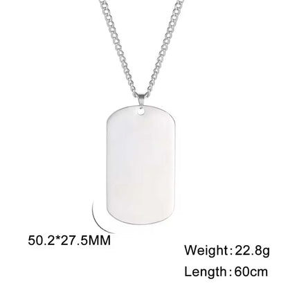Ketting met gegraveerde hanger naar wens
