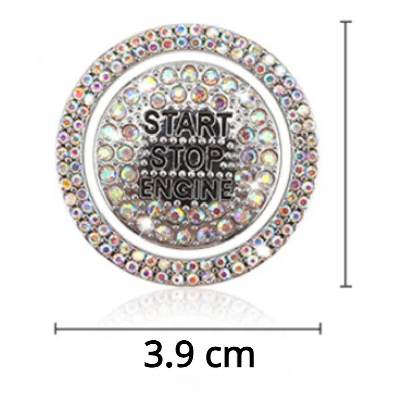 Auto stickers - Sparkling startknop stickers voor unieke uitstraling