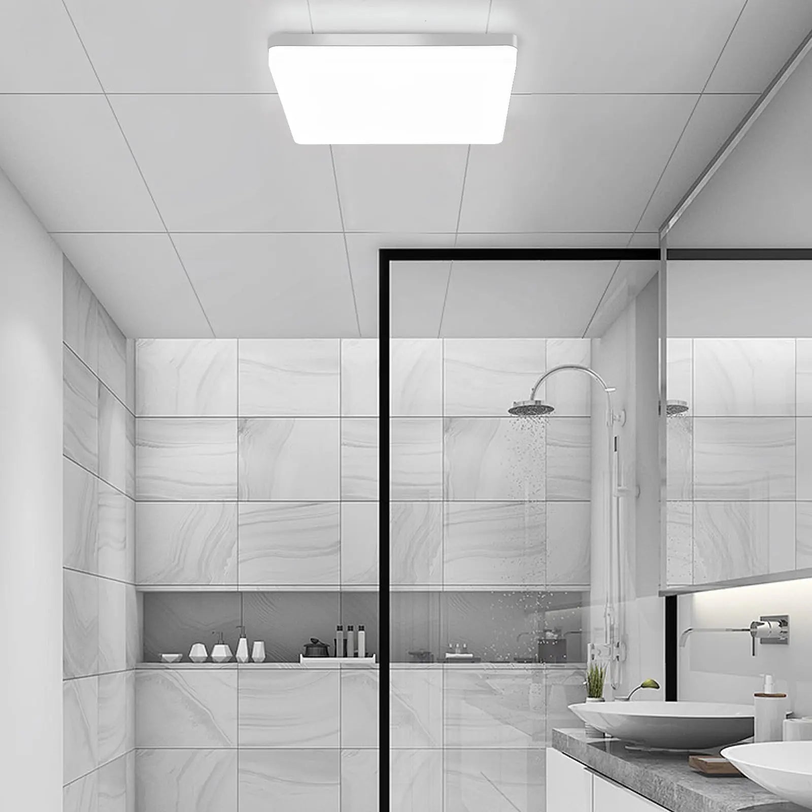 Praxis inbouwlamp badkamer – Strakke look