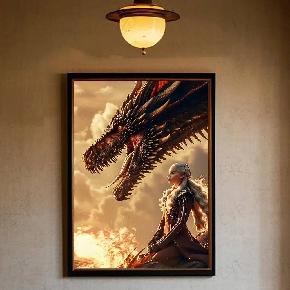 Posters met marmeren textuur en gouden accenten