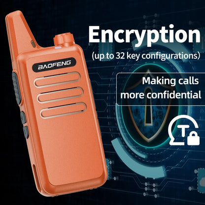 Walkie talkie met riemclip en volumeknop