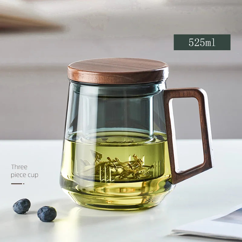 Borosilicaat theeglas voor puur thee drinken