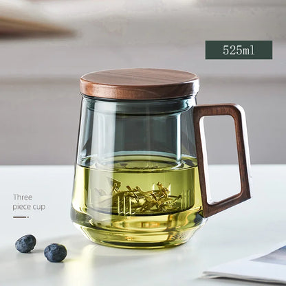 Borosilicaat theeglas voor puur thee drinken