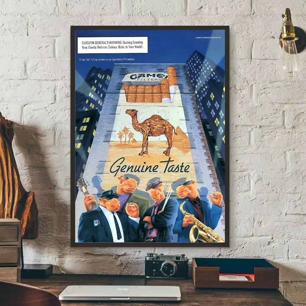 Poster met lijnen en vlakken in modern design