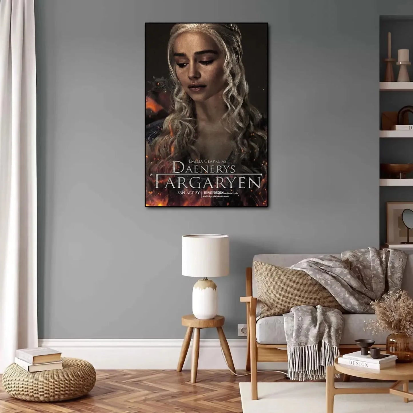 Poster van een hert of bosdier