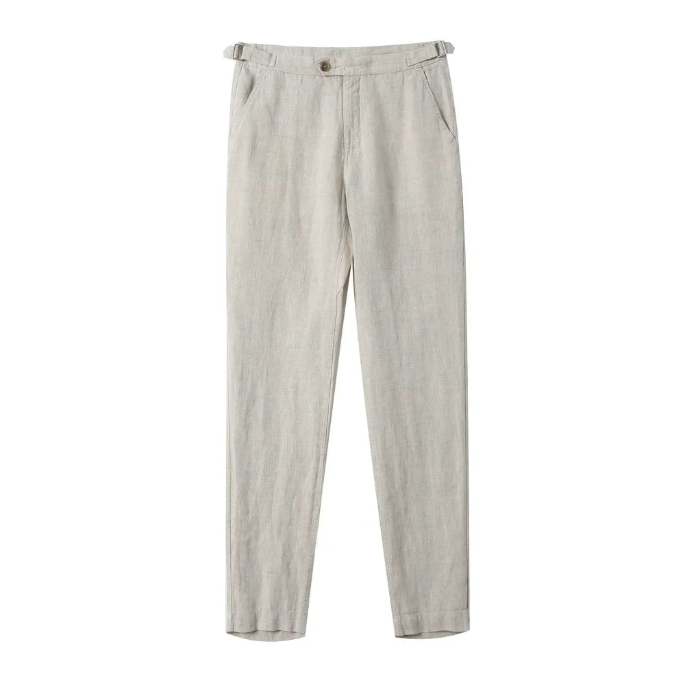 Linnen broek man in modern design – Eigentijdse afwerking