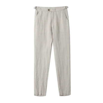 Linnen broek man in modern design – Eigentijdse afwerking