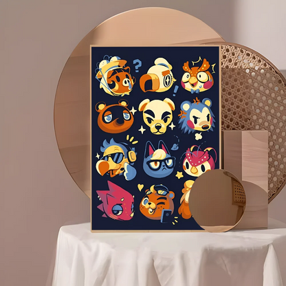 Grote poster voor boven het bed