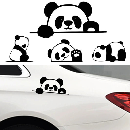 Auto stickers - Schattige Panda Set voor Unieke Autodecoratie