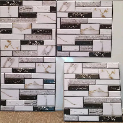 Zwarte mozaiek toilet tegels – Luxe en diepte