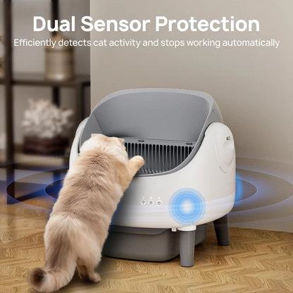 Mooie kattenbak met gouden accenten – Voor luxe uitstraling