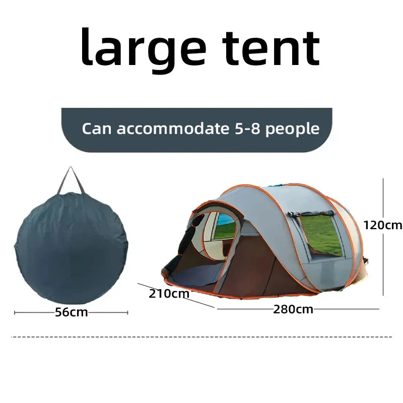 Pop-up tent met reflecterend dak – Minder hitte binnen