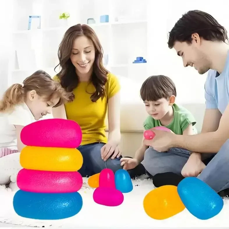 Stressballen met verschillende weerstandsniveaus