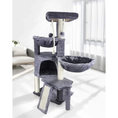Design krabpaal met speelelementen – Voor slimme katten