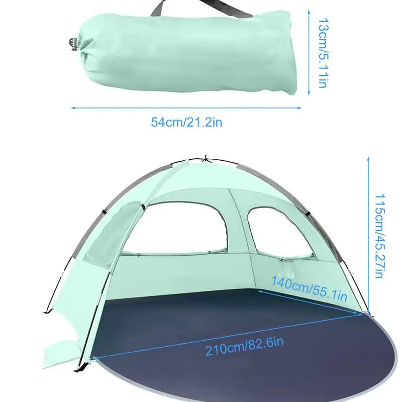 Pop up tent Lidl met zijopening – Eenvoudige toegang