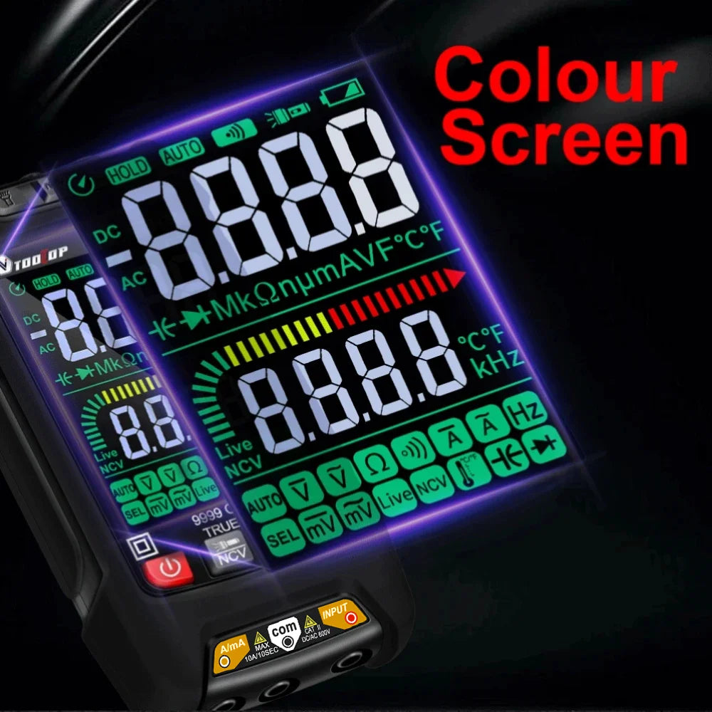 Multimeter met dubbele displayfunctie