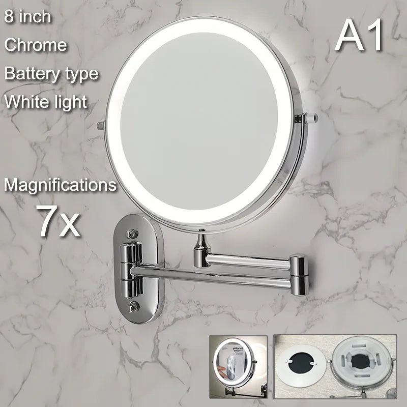Ronde badkamer spiegel met LED verlichting – Tijdloos en modern