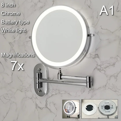 Ronde badkamer spiegel met LED verlichting – Tijdloos en modern