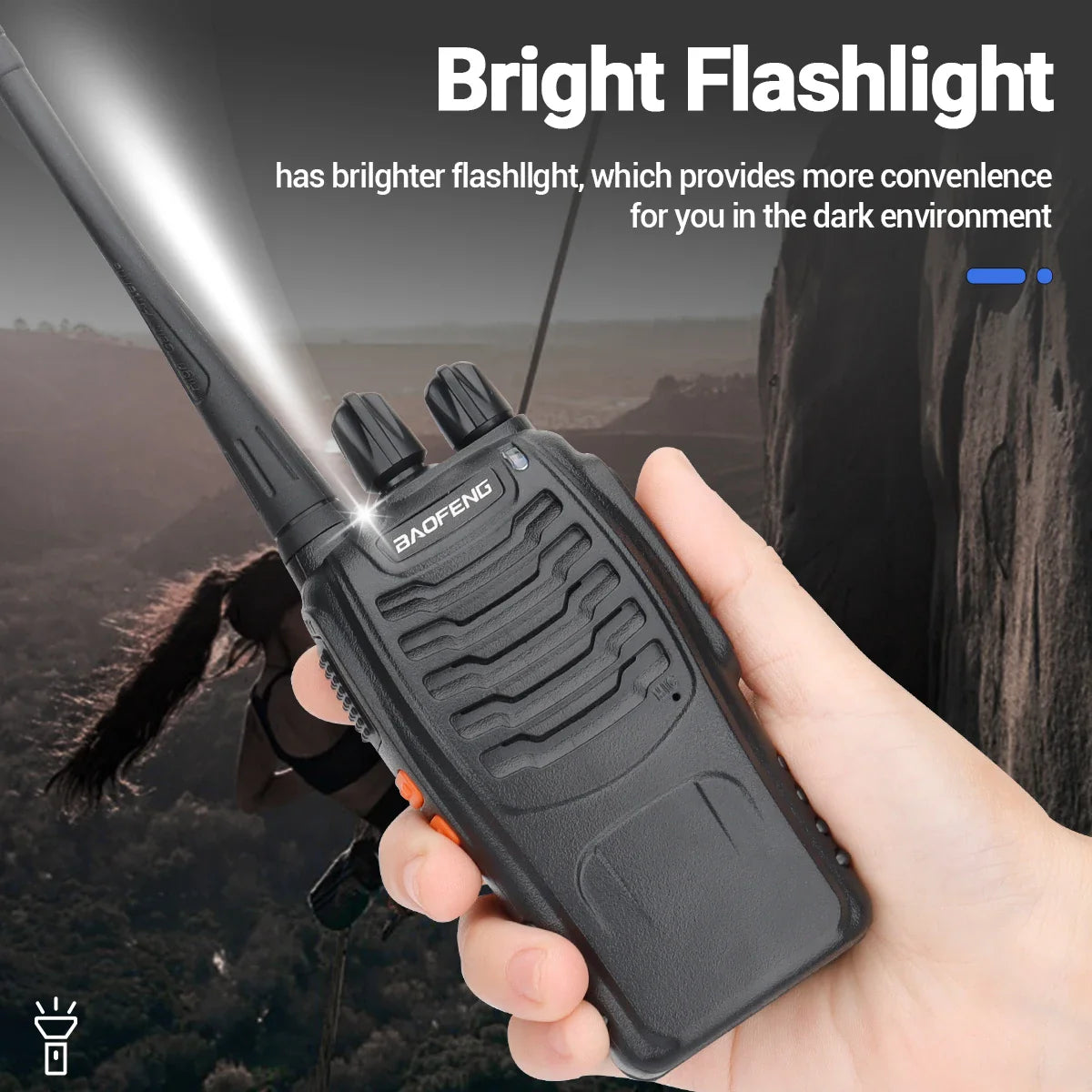 Professionele walkie talkie met groepsfunctie