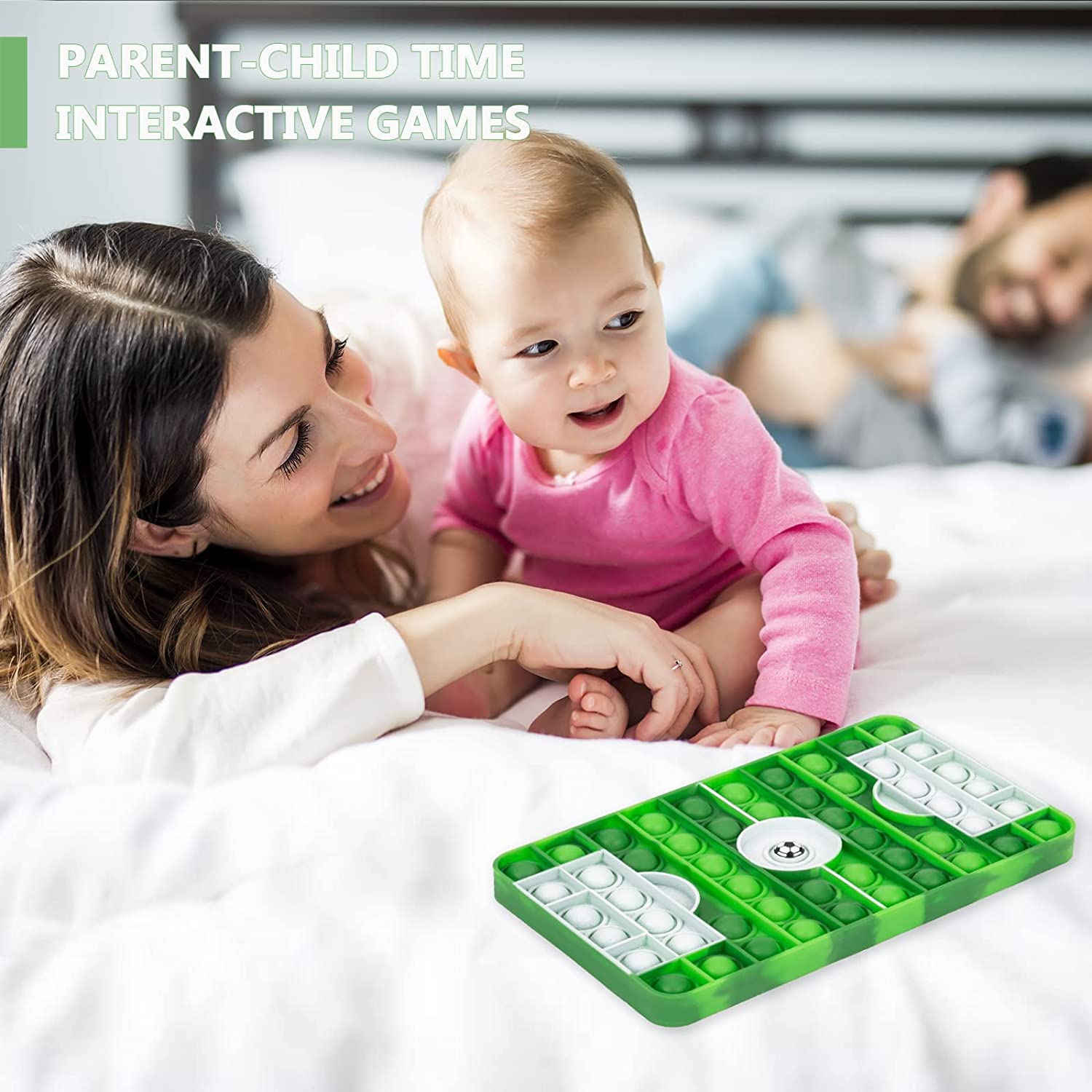 Fidget toy met draai- en klikonderdelen