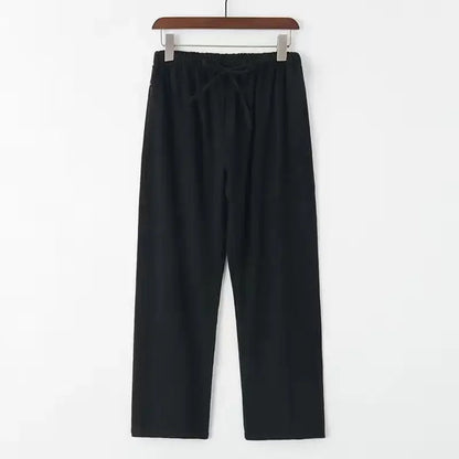 Linnenmix broek heren in donkergrijs – Klassiek alternatief